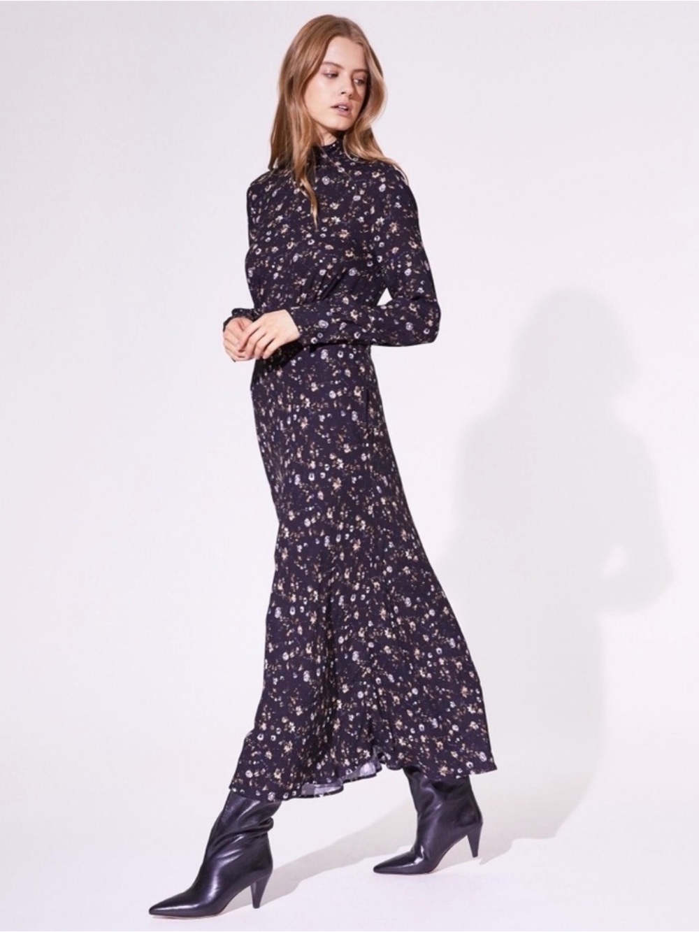 IRO Maxi Dark Floral Dress